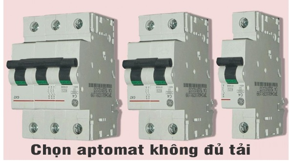 Aptomat không đạt công suất tải là một nguyên nhân quá tải