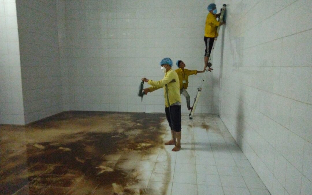 Quy trình vệ sinh bể nước ngầm tại các tòa nhà của Alo Thợ Điện Nước